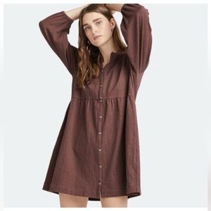 Richer Poorer cloud weave button up dress